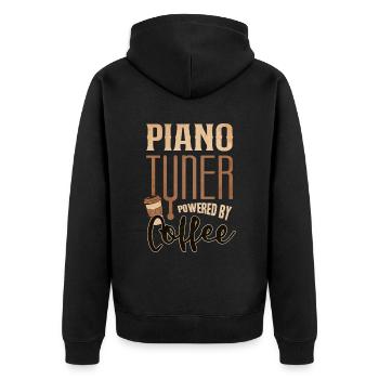 Pianiste, professeur de piano, pianiste, - Veste à capuche bio Premium Unisexe - noir - Dos - Nico (187cm)
