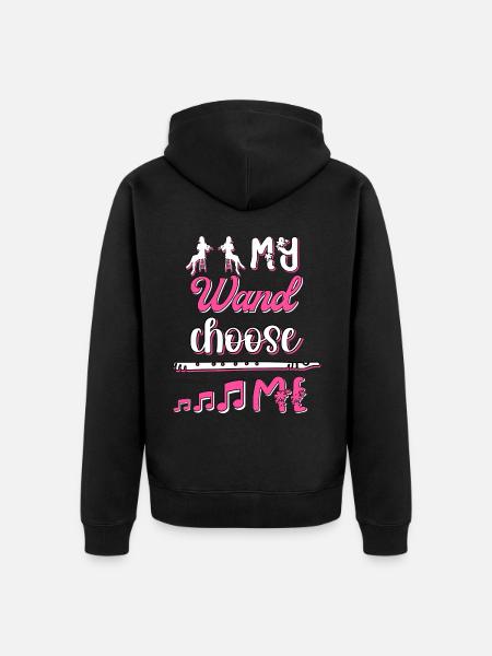 Flute player Flute player - Unisex Premium Organic Zip Hoodie - black