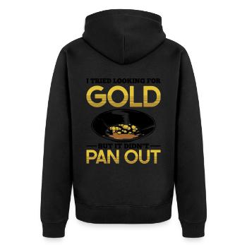 Drôles de panneurs d’or chercheurs d’or chercheurs d’or excavatrices - Veste à capuche bio Premium Unisexe - noir - Dos - Nico (187cm)