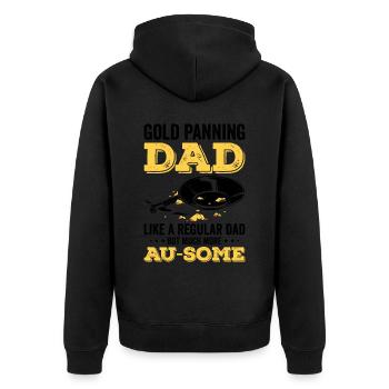 Drôles de panneurs d’or chercheurs d’or chercheurs d’or excavatrices - Veste à capuche bio Premium Unisexe - noir - Dos - Nico (187cm)