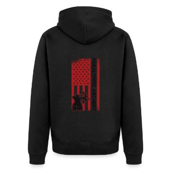 USA Archery Athlete Sport Game - Veste à capuche bio Premium Unisexe - noir - Dos - Nico (187cm)