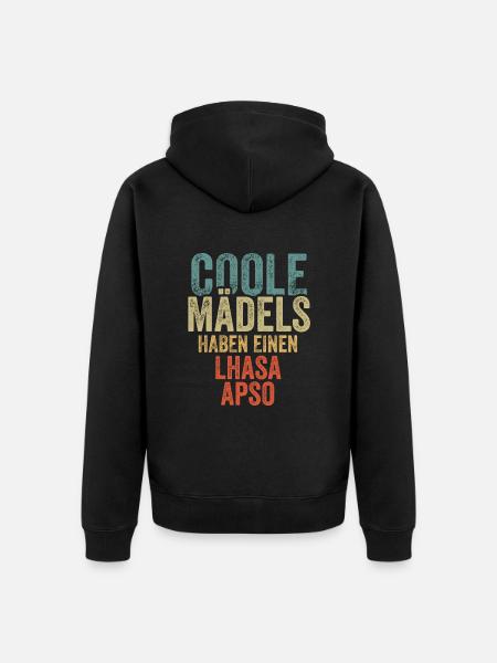 Lhasa Apso - Unisex Premium Bio Zip Hoodie - Schwarz