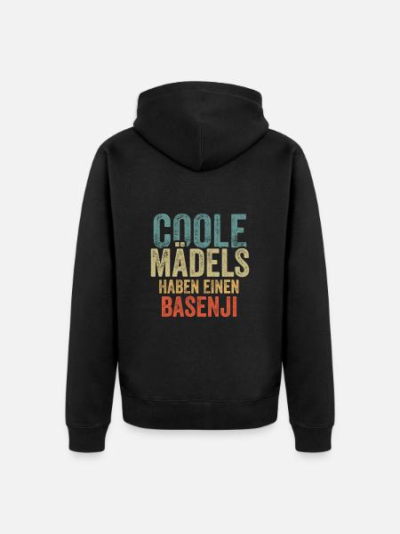 Basenji - Unisex Premium Bio Zip Hoodie - Schwarz