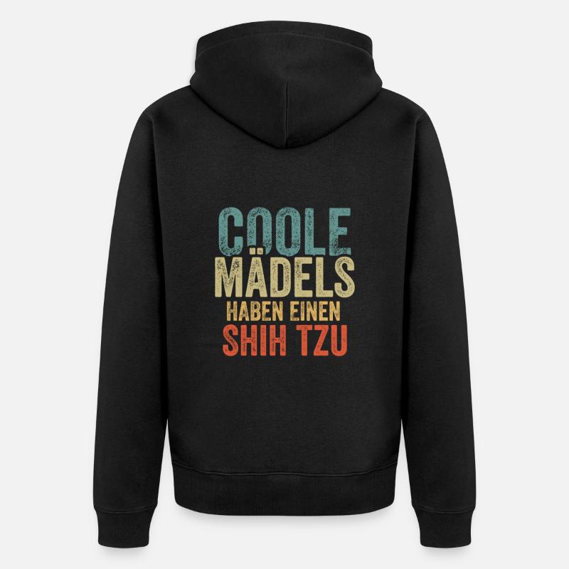 Shih Tzu - Unisex Premium Bio Zip Hoodie - Schwarz