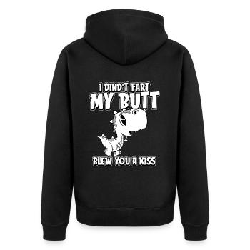 Trex T Rex Dino Humour - Veste à capuche bio Premium Unisexe - noir - Dos - Nico (187cm)