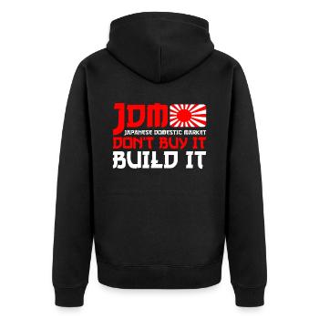 JDM Motorsport Auto Tuning Automobile - Veste à capuche bio Premium Unisexe - noir - Dos - Nico (187cm)