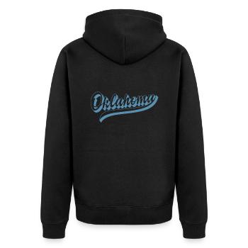 Oklahoma États-Unis Amérique État - Veste à capuche bio Premium Unisexe - noir - Dos - Nico (187cm)