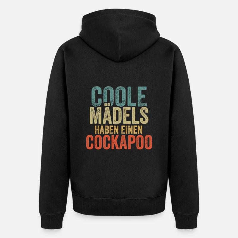 Cockapoo - Unisex Premium Bio Zip Hoodie - Schwarz