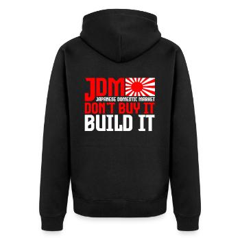 JDM Motorsport Auto Tuning Automobile - Veste à capuche bio Premium Unisexe - noir - Dos - Nico (187cm)