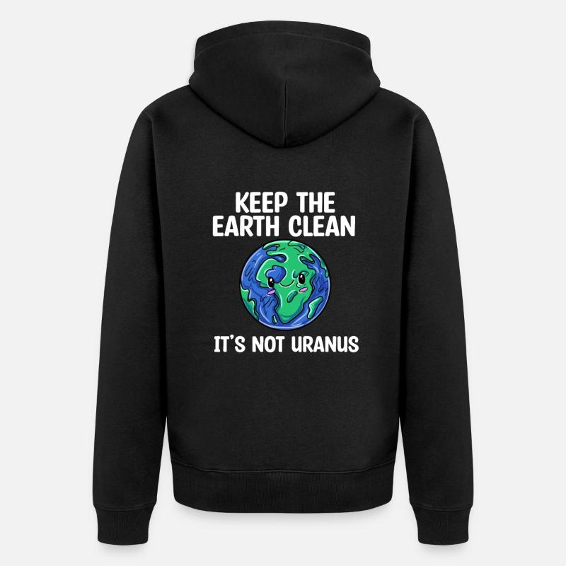 Uranus - Veste à capuche bio Premium Unisexe - noir