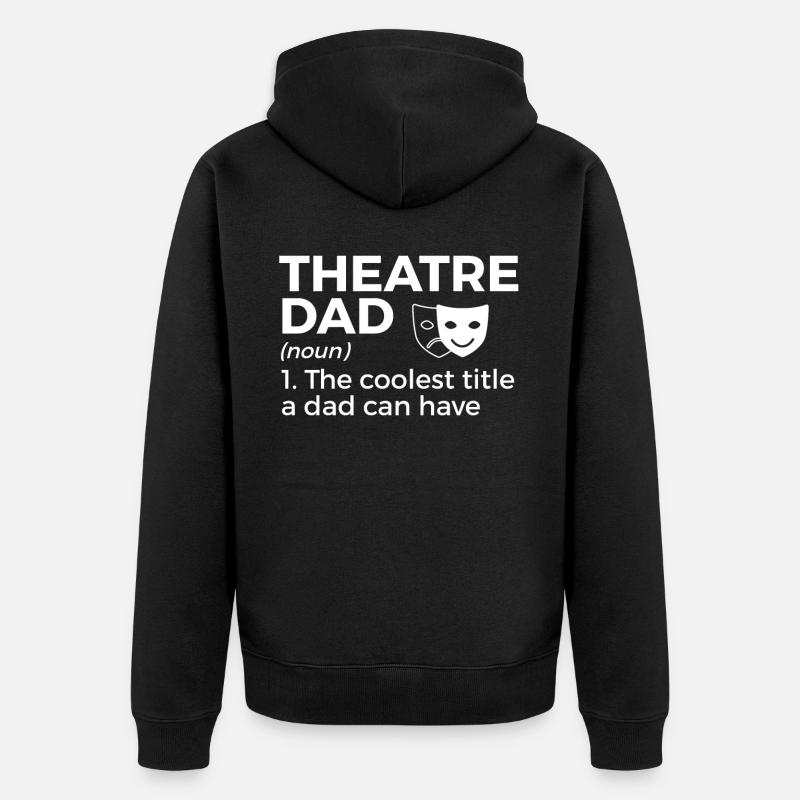 Acteurs de théâtre - Veste à capuche bio Premium Unisexe - noir