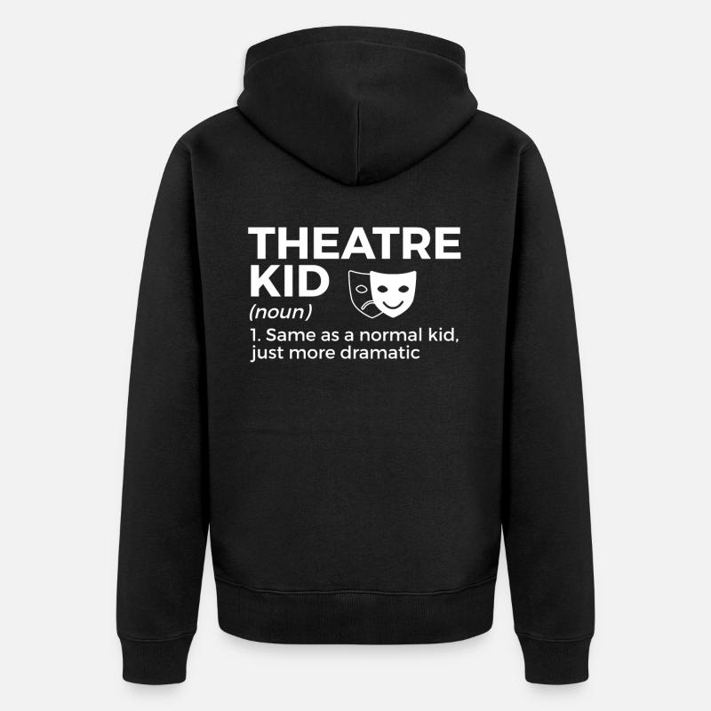 Acteurs de théâtre - Veste à capuche bio Premium Unisexe - noir