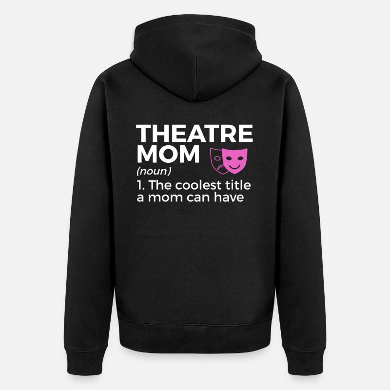 Acteurs de théâtre - Veste à capuche bio Premium Unisexe - noir