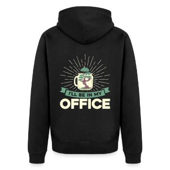 Bonsai Baum Geschenk Japan Bonsai Garten - Unisex Premium Bio Zip Hoodie - Schwarz - Hinten - Nico (187cm)