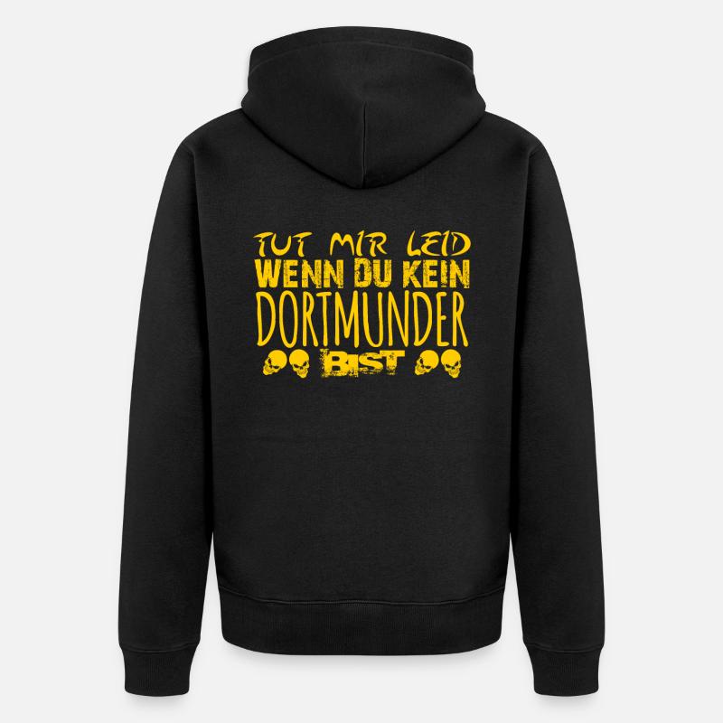 Dortmunder lustig Dortmund - Veste à capuche bio Premium Unisexe - noir