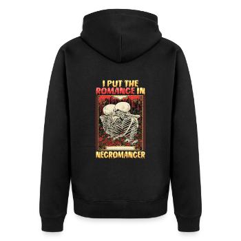 Nécromancien romantique mort-vivant Conception pour un - Veste à capuche bio Premium Unisexe - noir - Dos - Nico (187cm)