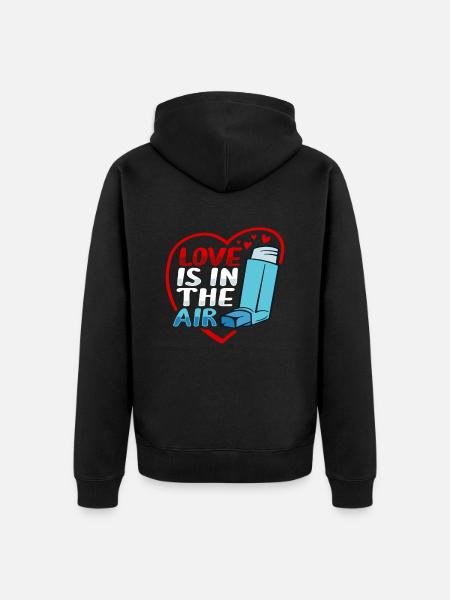 Albuterol Asthma Astmatist - Unisex Premium Organic Zip Hoodie - black