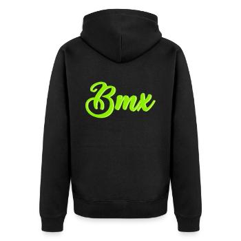 Le BMX - Veste à capuche bio Premium Unisexe - noir - Dos - Nico (187cm)