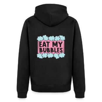 Soapmaking Eat My Bubbles Handicrafts Soap Maker - Unisex Premium Bio Zip Hoodie - Schwarz - Hinten - Nico (187cm)