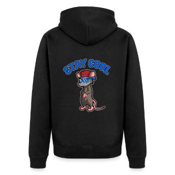 Conception d’opossum pour les amateurs d’opossum et d’opossum - Veste à capuche bio Premium Unisexe - noir - Dos - Nico (187cm)