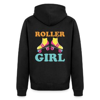 Roller Skating - Roller Girl - Veste à capuche bio Premium Unisexe - noir - Dos - Nico (187cm)