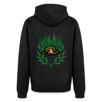 Forest Nature Lovers Randonnée Randonnée Laurel - Veste à capuche bio Premium Unisexe - noir - Dos - Nico (187cm)