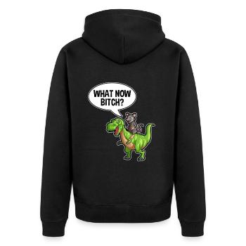 Possum design for opossum lovers and possum - Unisex Premium Organic Zip Hoodie - black - Back - Nico (187cm)