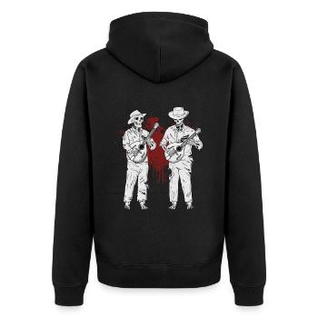 Country Music Zombies Bluegrass Band Mandoline - Veste à capuche bio Premium Unisexe - noir - Dos - Nico (187cm)