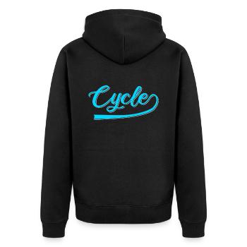 Bicyclette - Veste à capuche bio Premium Unisexe - noir - Dos - Nico (187cm)