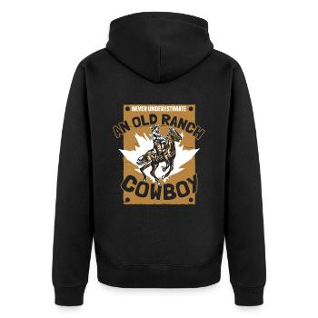Rodeo Cowboy Ranch Cowboy - Veste à capuche bio Premium Unisexe - noir - Dos - Nico (187cm)