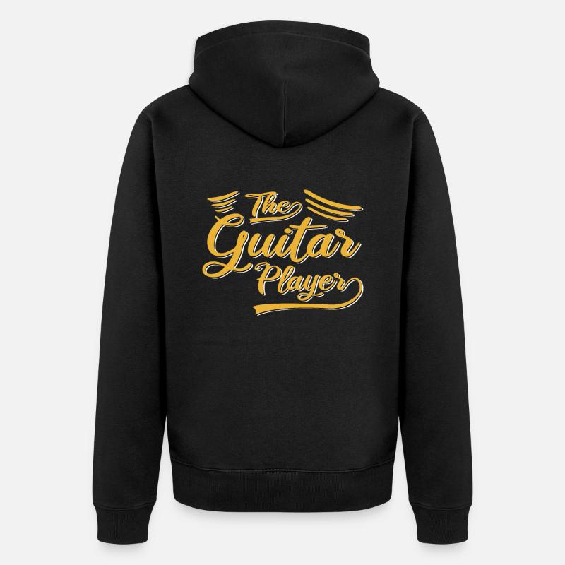 Le guitariste - Veste à capuche bio Premium Unisexe - noir