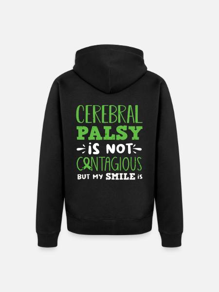 Hebral palsy, cerebral palsy consciousness - Unisex Premium Organic Zip Hoodie - black