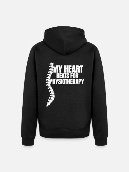 Physio Saying Physiotherapist - Unisex Premium Organic Zip Hoodie - black