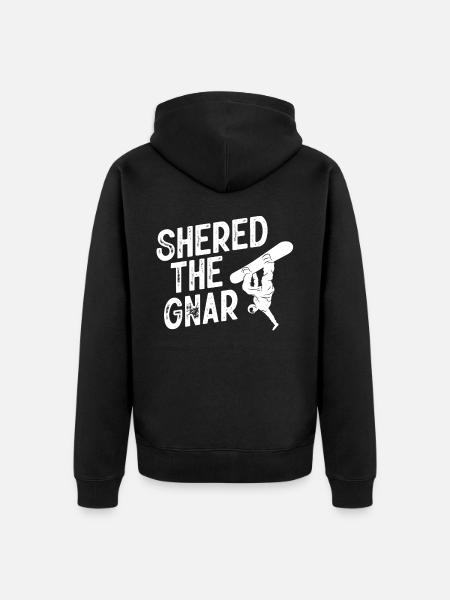 Snowboarder, Snowboarden - Unisex Premium Bio Zip Hoodie - Schwarz