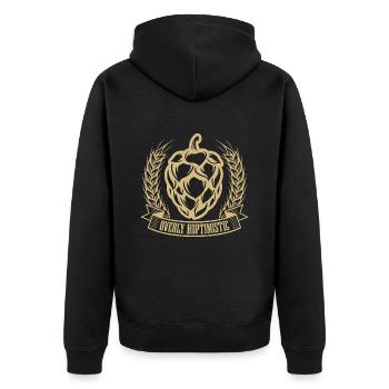 Brassage de bière trop optimiste malt brasseur maison - Veste à capuche bio Premium Unisexe - noir - Dos - Nico (187cm)