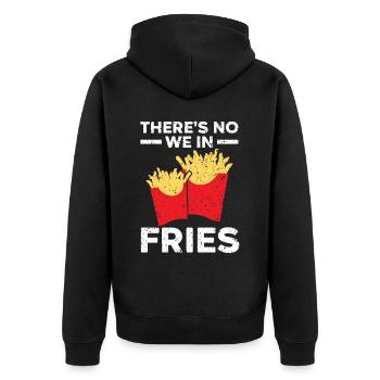 Il n’y a pas de We In Fries Eater Foodie Potato Lover - Veste à capuche bio Premium Unisexe - noir - Dos - Nico (187cm)
