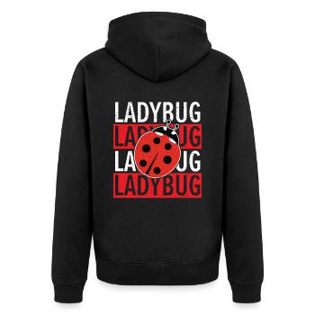 Entomologie des insectes Futur entomologiste Coccinelle - Veste à capuche bio Premium Unisexe - noir - Dos - Nico (187cm)