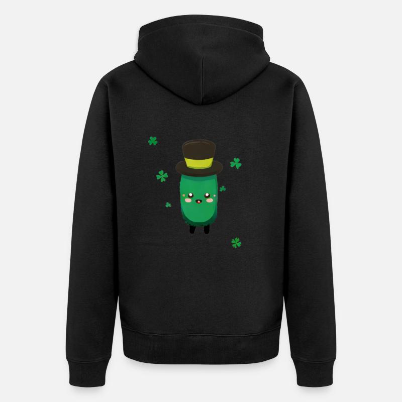 Saint Patrick - Concombre - Veste à capuche bio Premium Unisexe - noir