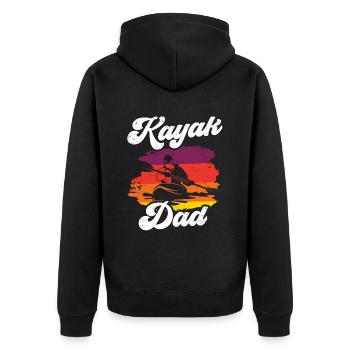 Kayak Père Hobby Kayak Kayak - Veste à capuche bio Premium Unisexe - noir - Dos - Nico (187cm)