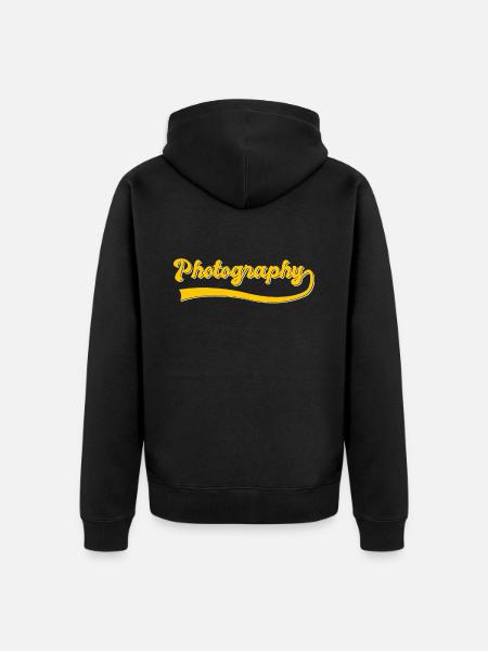 Photography - Unisex Premium Organic Zip Hoodie - black