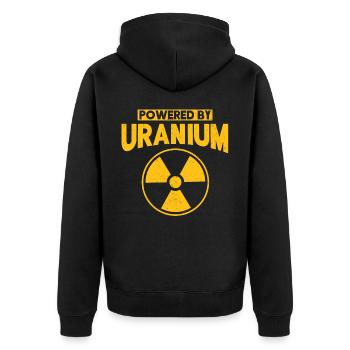 Ingénieur nucléaire, Sciences nucléaires, Science - Veste à capuche bio Premium Unisexe - noir - Dos - Nico (187cm)
