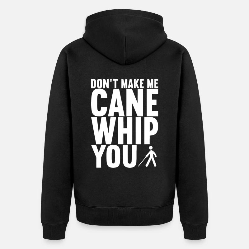 Blind Sehbehinderung - Unisex Premium Bio Zip Hoodie - Schwarz