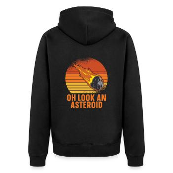 Dérivation astroïde de l’espace spatial - Veste à capuche bio Premium Unisexe - noir - Dos - Nico (187cm)