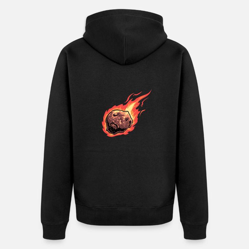 Dérivation astroïde de l’espace spatial - Veste à capuche bio Premium Unisexe - noir