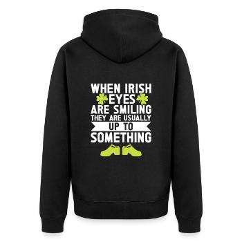 Irish Dance St. Patrick's Dance - Unisex Premium Organic Zip Hoodie - black - Back - Nico (187cm)