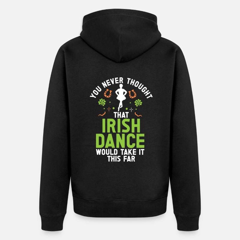 Danse irlandaise Danse Saint-Patrick - Veste à capuche bio Premium Unisexe - noir
