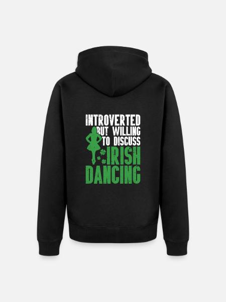 Irish Dance St. Patrick's Dance - Unisex Premium Organic Zip Hoodie - black
