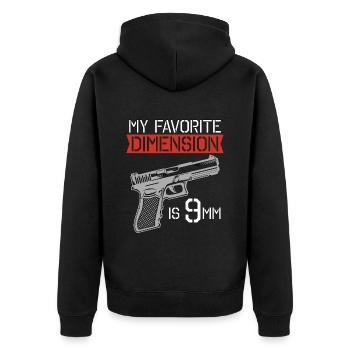 Gunsmith My Favorite Dimension Gun Fixer Gunsmiths - Unisex Premium Bio Zip Hoodie - Schwarz - Hinten - Nico (187cm)