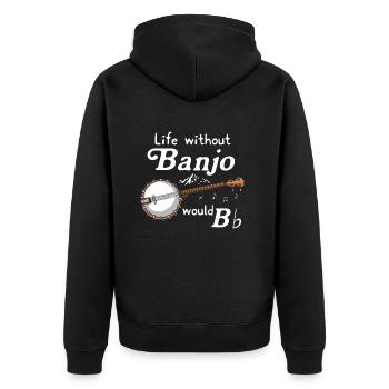 Banjo - Veste à capuche bio Premium Unisexe - noir - Dos - Nico (187cm)