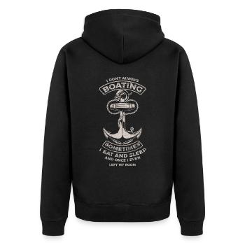 I don't always drive design for ship captain - Unisex Premium Organic Zip Hoodie - black - Back - Nico (187cm)